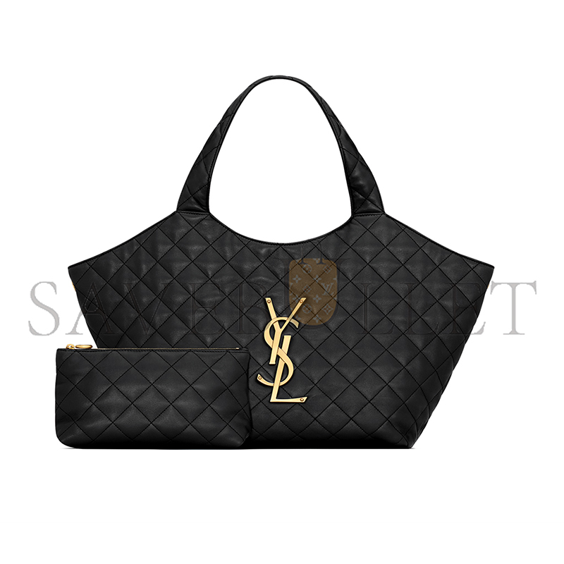 YSL ICARE MEDIUM IN QUILTED NAPPA 858191AAANG1000 (31*28*15cm)