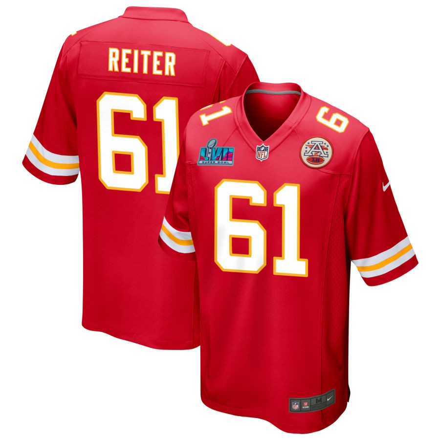 Austin Reiter Kansas City Chiefs  Super Bowl LVII Game Jersey - Red