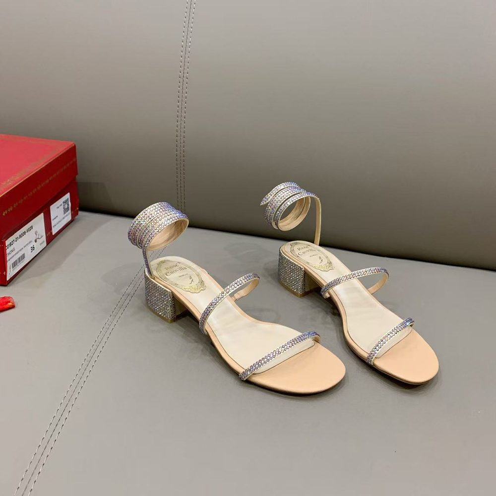 Rene Caovolla Juniper Metallic Sandals (Replica)