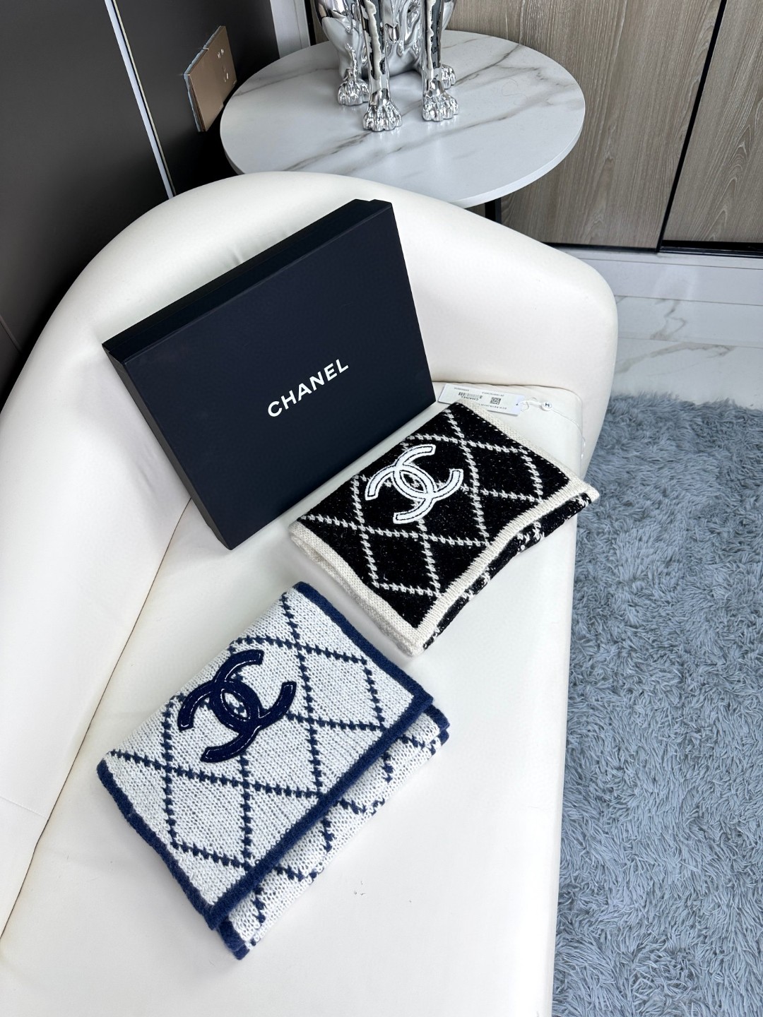 TOP Chanel Plaid Scarf 30×180 cm - 2 Colors