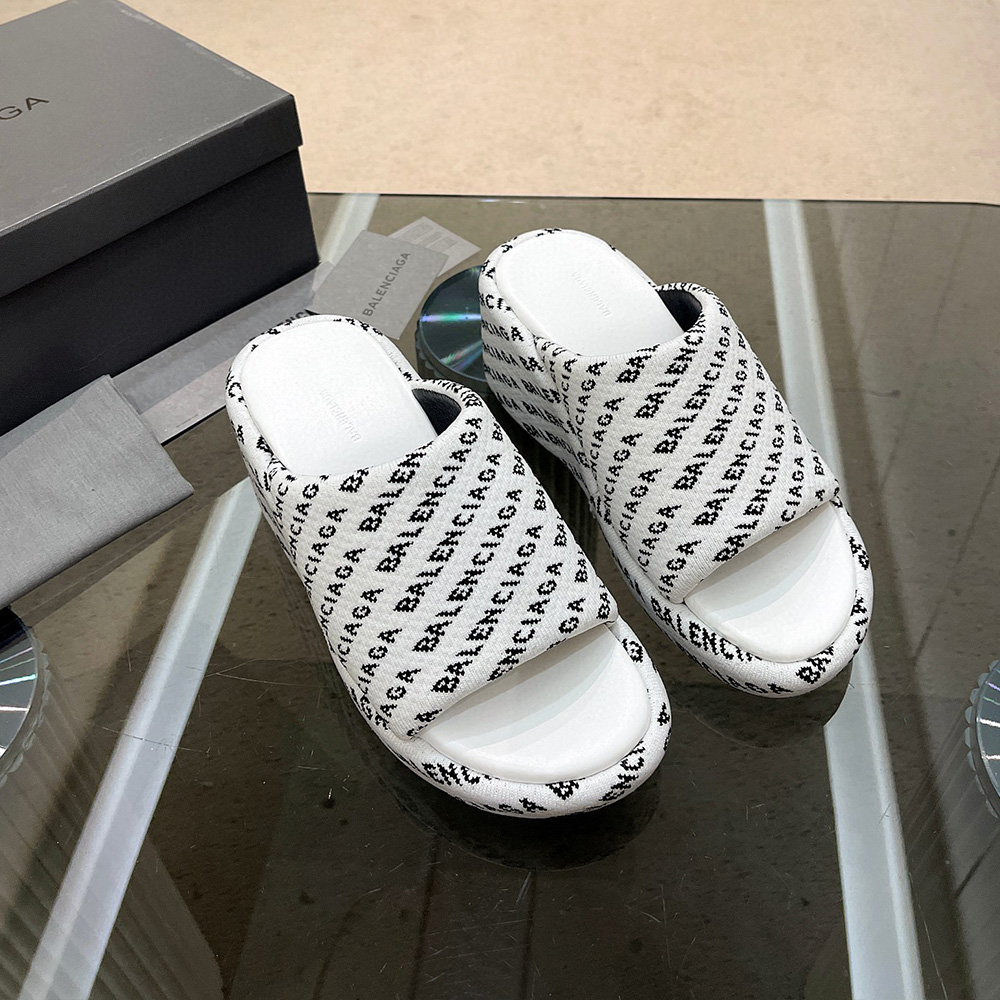 Balenciaga  Chunky Heel Sandals Slide Sandal(Replica)