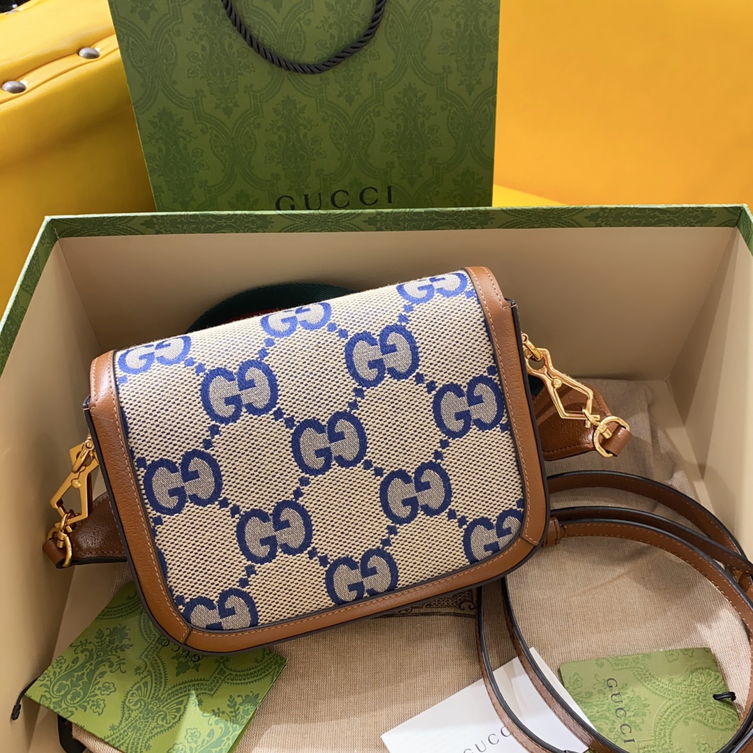 TOP GUCCI G*G Horsebit 1955 Mini Bags 20.5x 14.5x 5cm