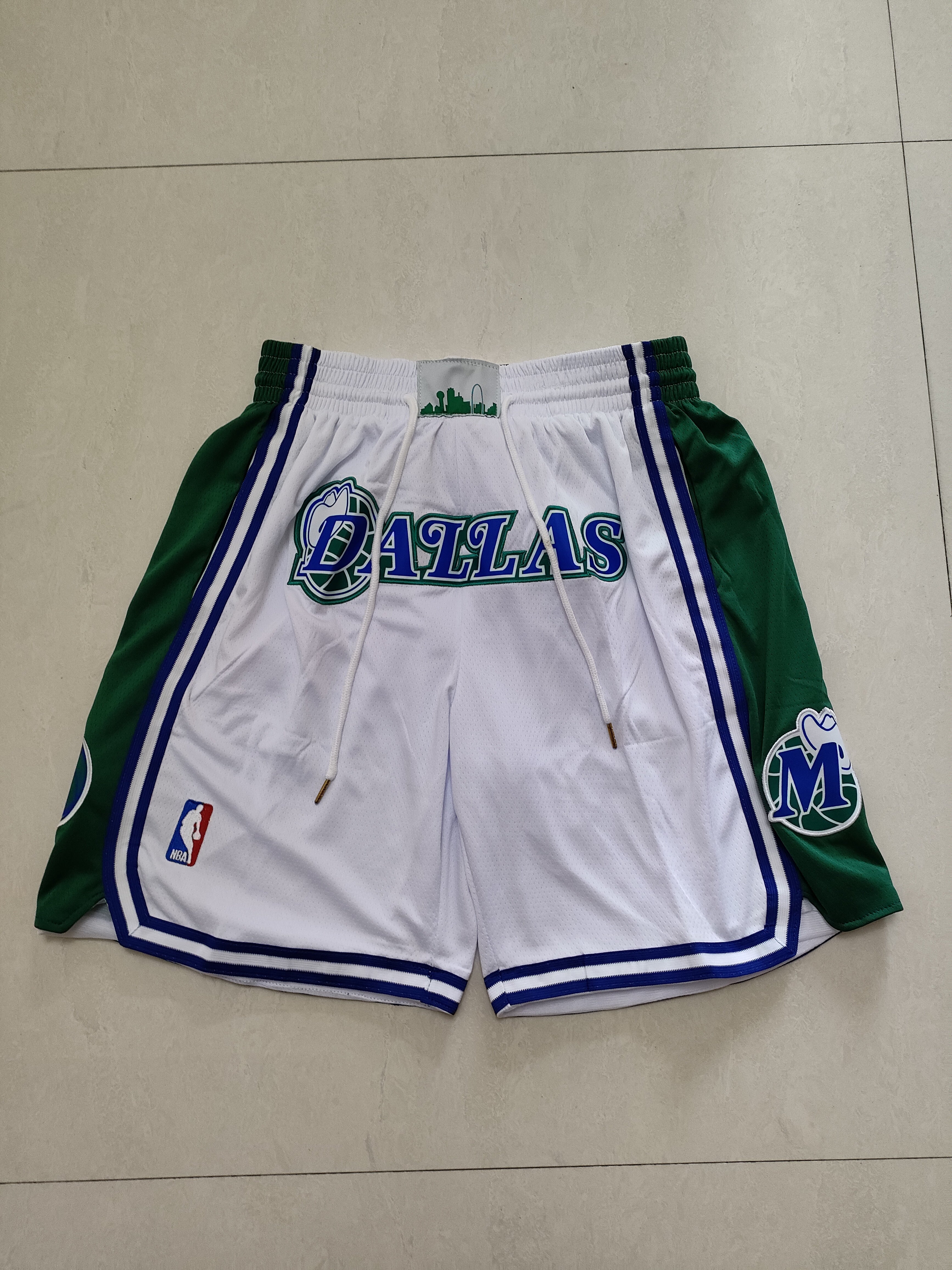 Dallas Mavericks White Pocket Pants