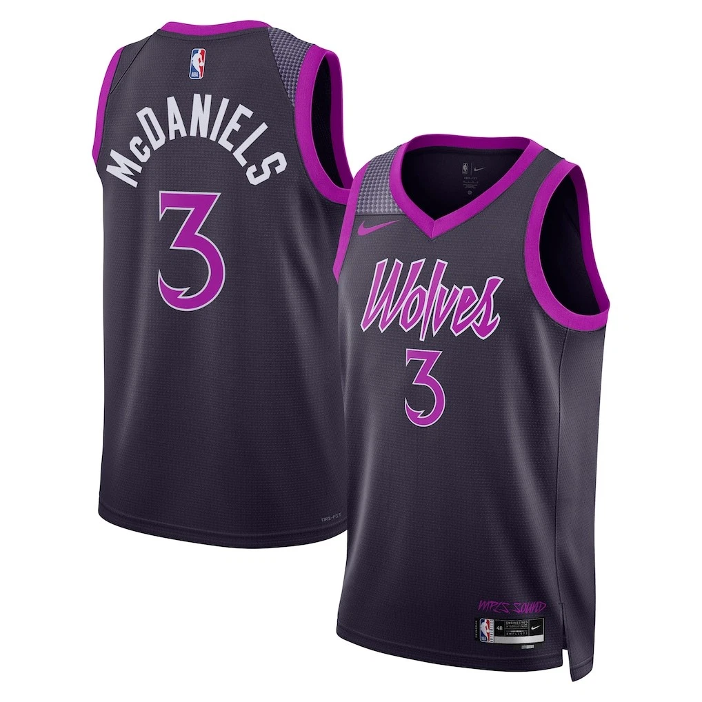 Minnesota Timberwolves Jaden McDaniels 2025/26 Swingman Jersey City Edition