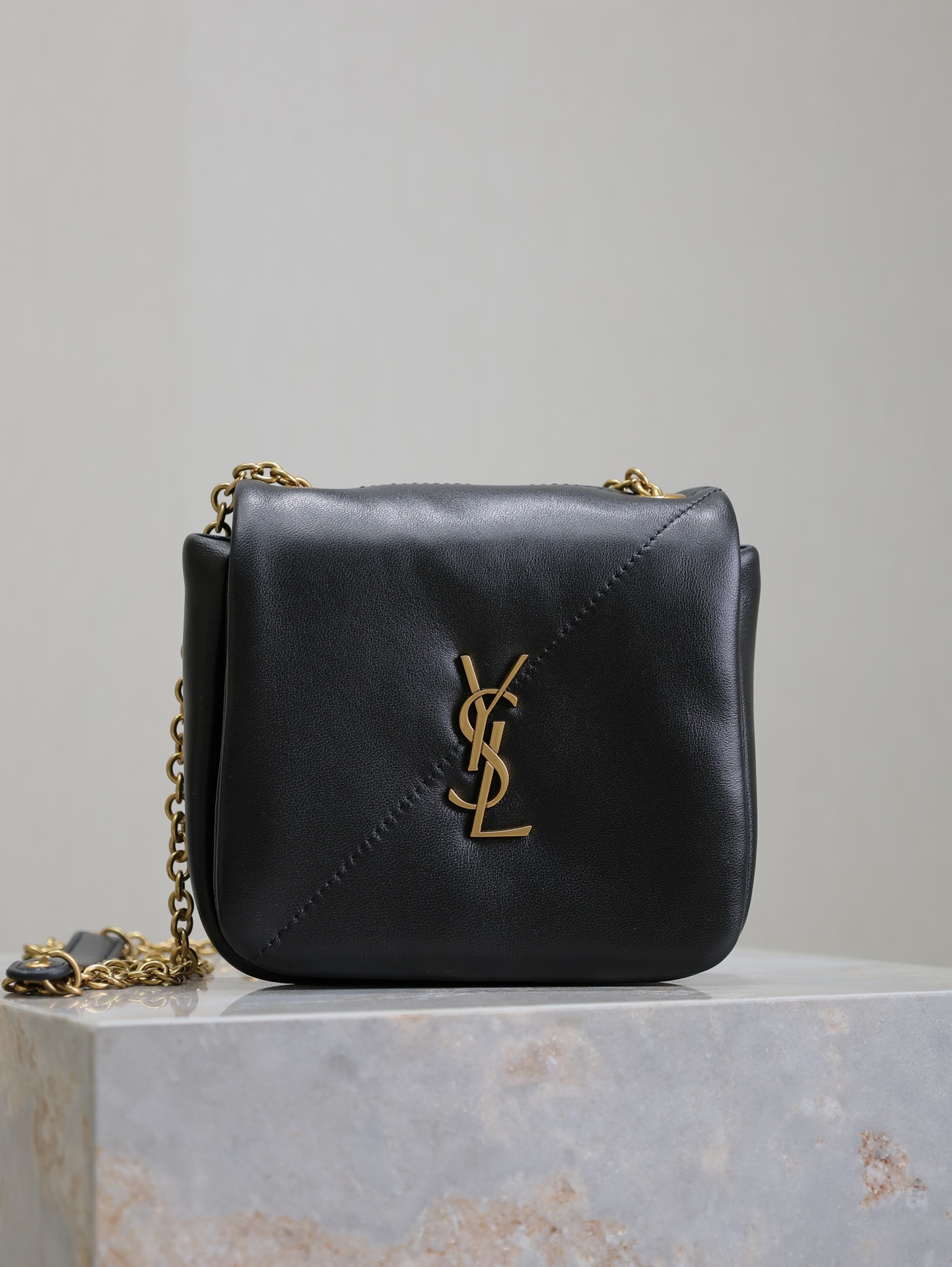TOP Yves Saint Laurent YSL Jamie 4.3 Bag 16x11x4cm/29x21x9.5cm - Black & GHW