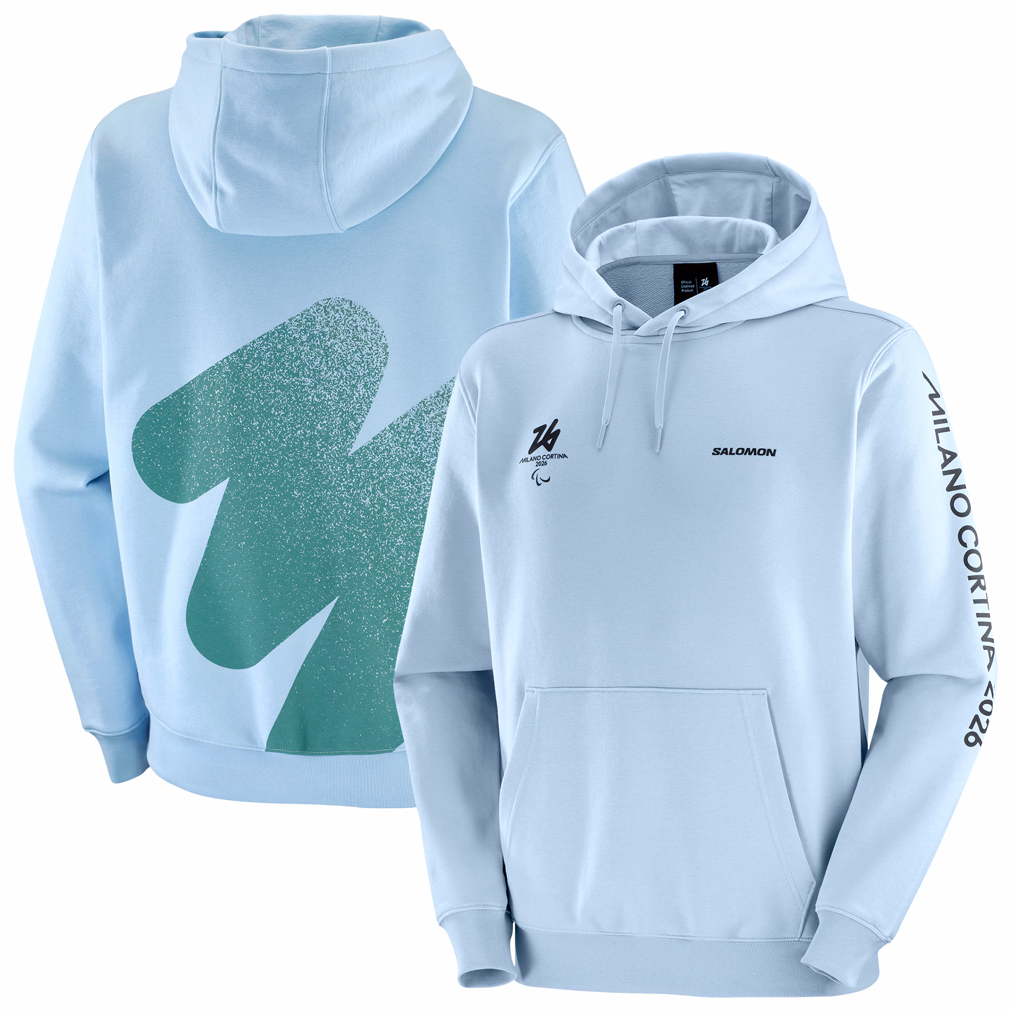 Milano Cortina 2026 Paralympics Salomon Logo Graphic Hoodie - Blue - Unisex