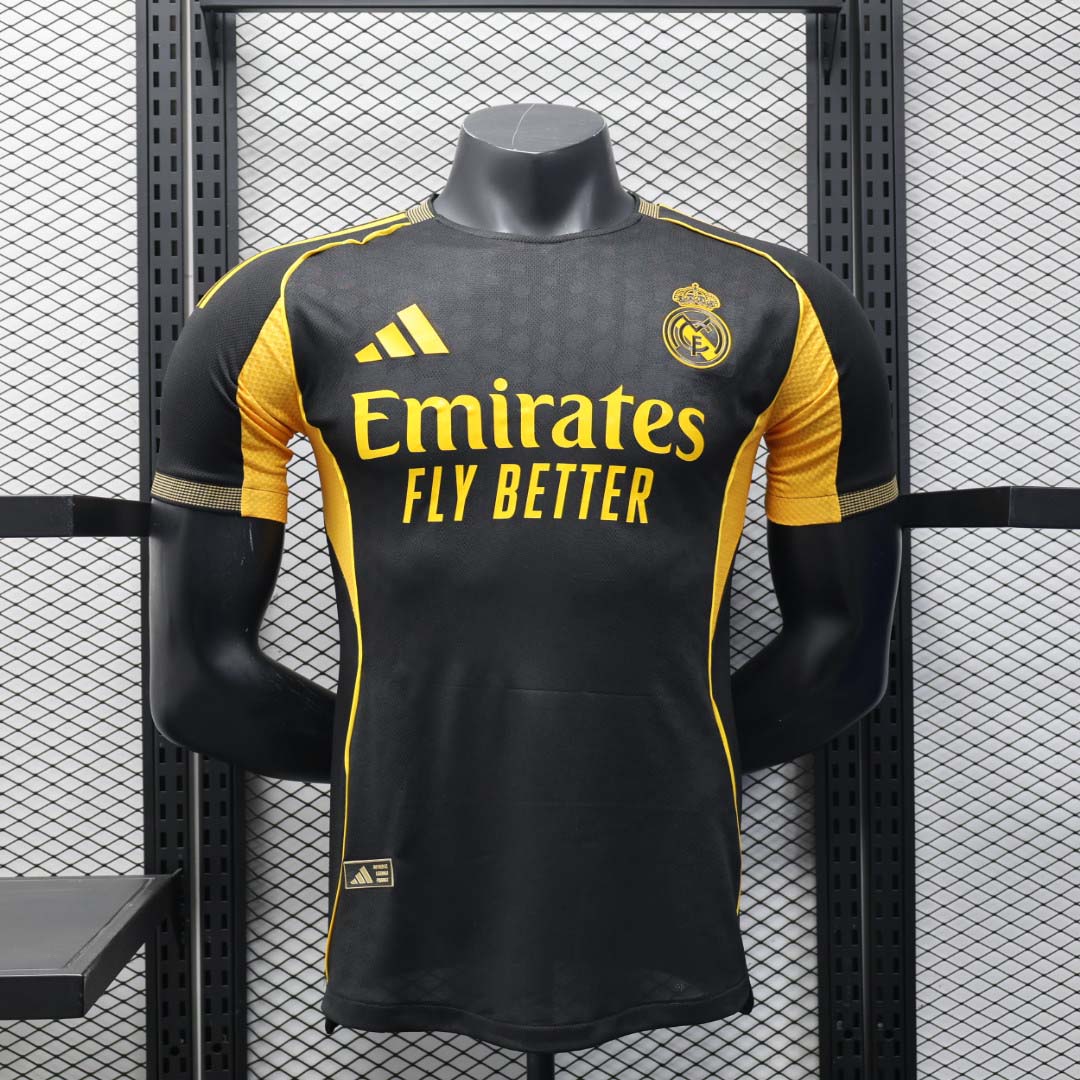 2025/2026 Player Version Real Madrid Special Edition Black And Gold Football Shirt 1:1 Thai Quality