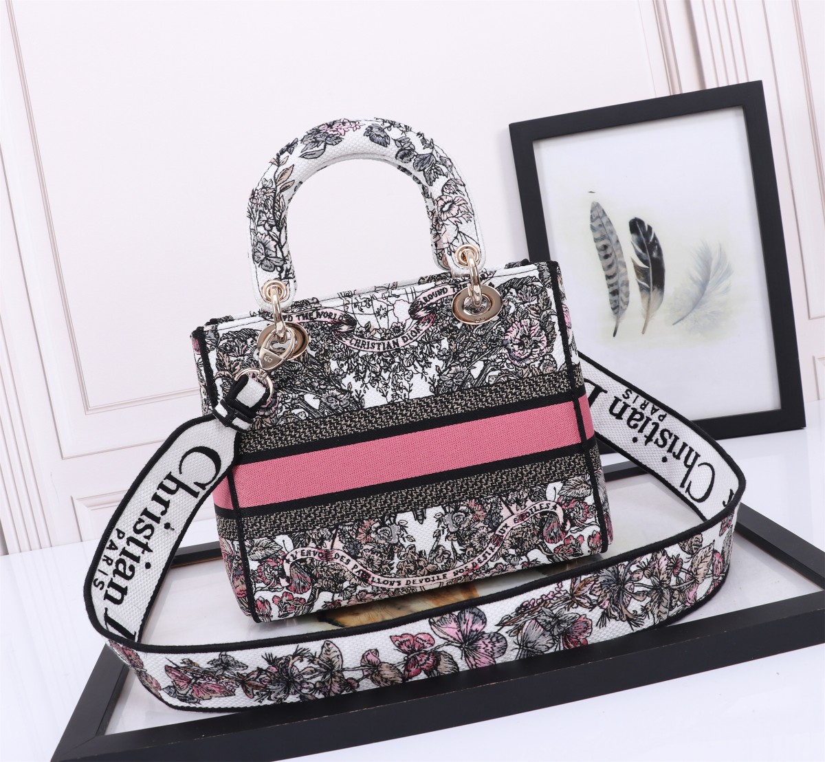 TOP Christian Dior Butterfly Around The World Lady Christian Dior Bags - 24x20x11cm