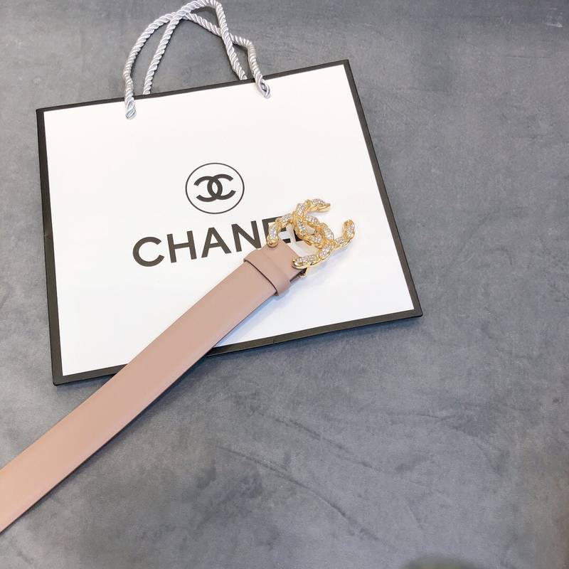 Chanel Belt With Double C Buckle Beige Women Belt 30MM