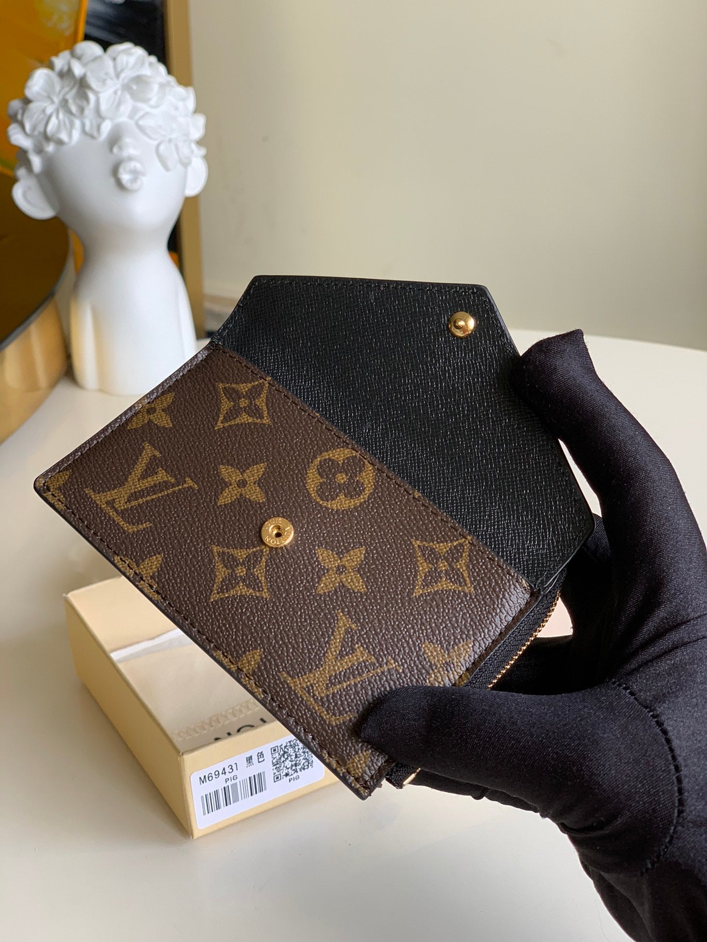 TOP Louis Vuitton LV LV Compact Key Wallet - Monogram