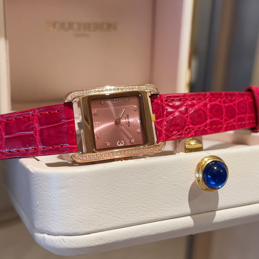 TOP HERMES Heure H Series Watch 23MM -Red