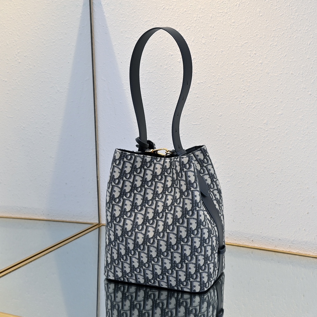 TOP Christian Dior Star Bucket Bag 20*24*15cm - Blue