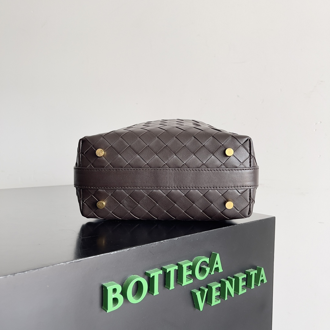 TOP Bottega Veneta BV Nappa Bag Lambskin 22x13x9cm - Brown