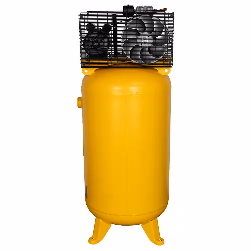 High Air Flow 80 Gal, 175 max PSI, 14.6 SCFM at 90 PSI, 5.0 HP, Oil Lubricated Electric Air Compressor