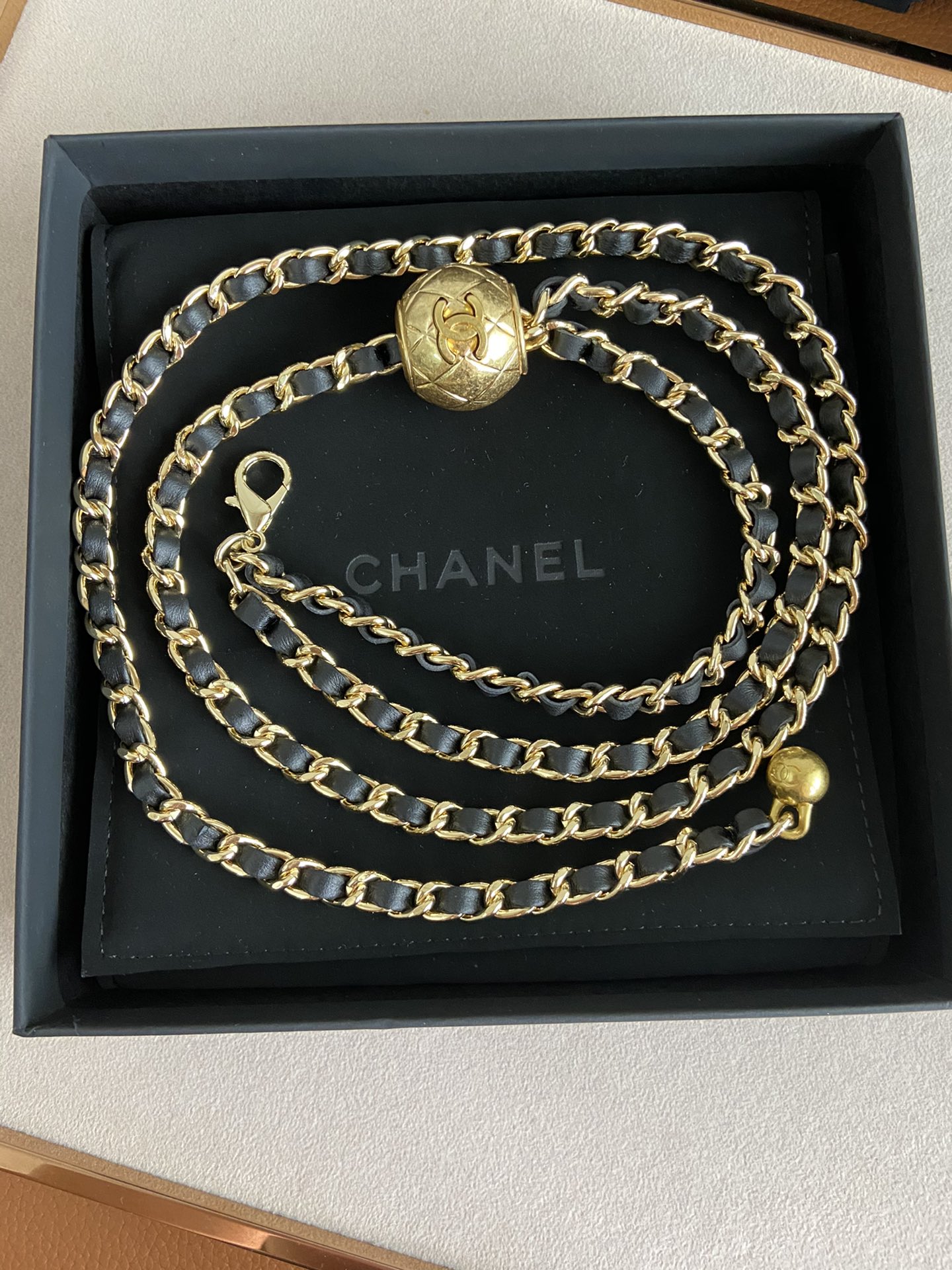 TOP CHANEL Waist Chain - Gold