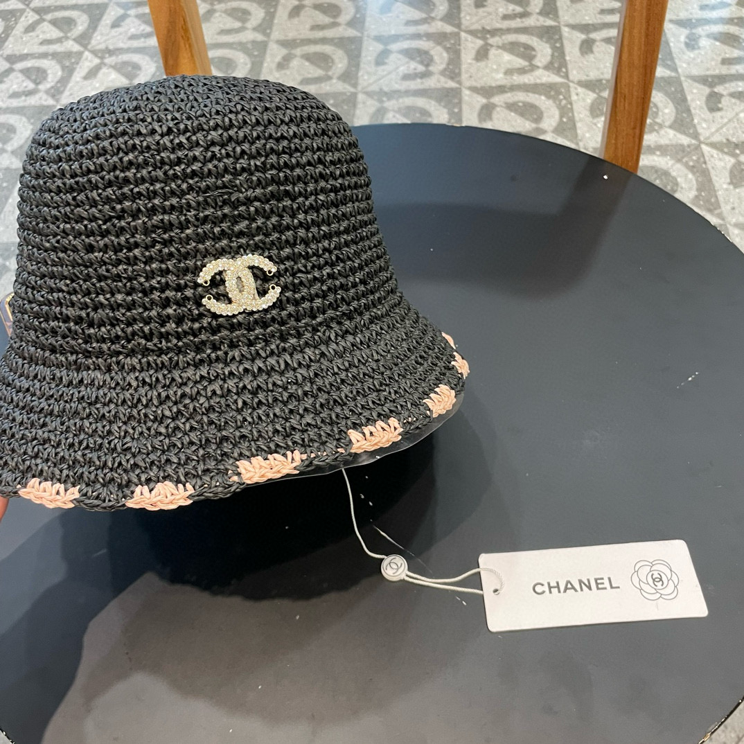 TOP CHANEL Woven Straw Hat - 3 Colors