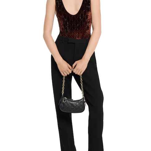 Gucci GG Emblem mini shoulder bag (Replica)