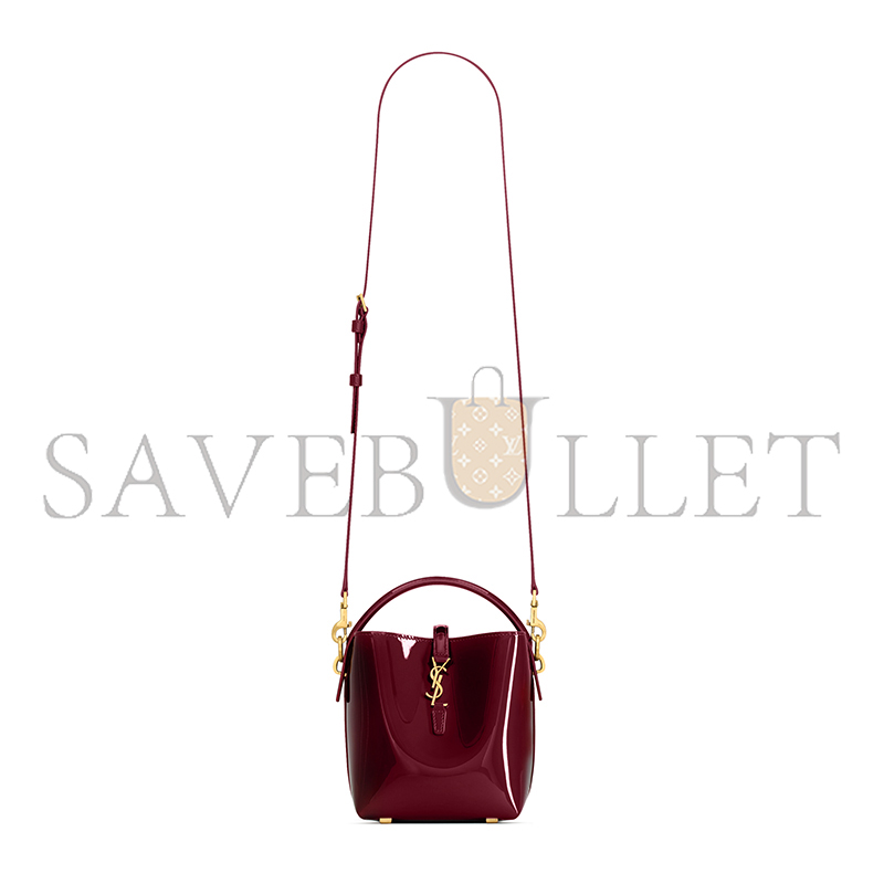 YSL LE 37 MINI IN PATENT LEATHER 765870AAEX16290 (15*13*6cm)