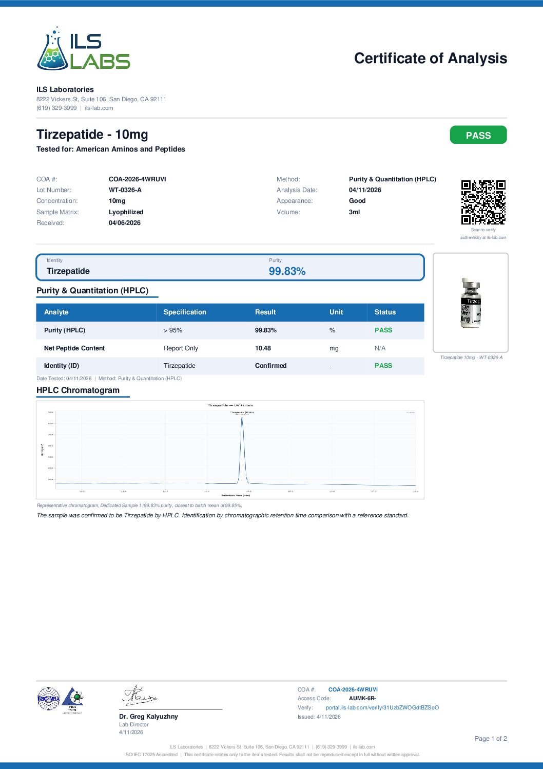 Tirzepatide 60mg*10vials