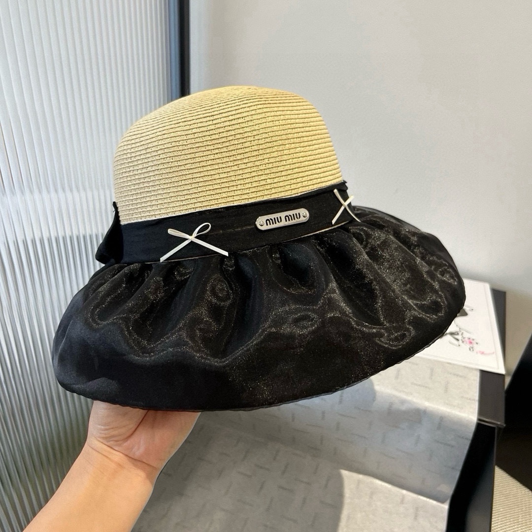 TOP Miu Miu Straw Hat - 2 Color