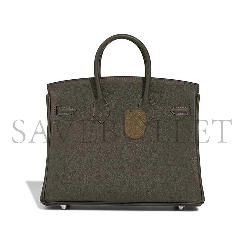 HERMÈS BIRKIN 25 TOGO VERT DE GRIS (25*20*13cm)