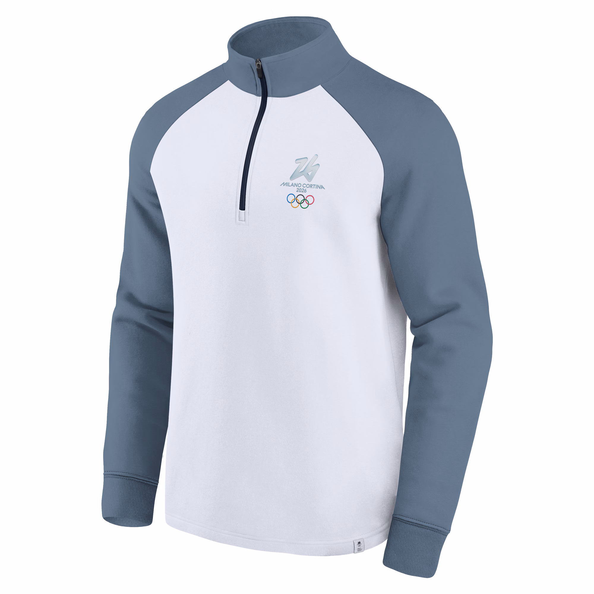 Milano Cortina 2026 Olympics Half Zip Top - White