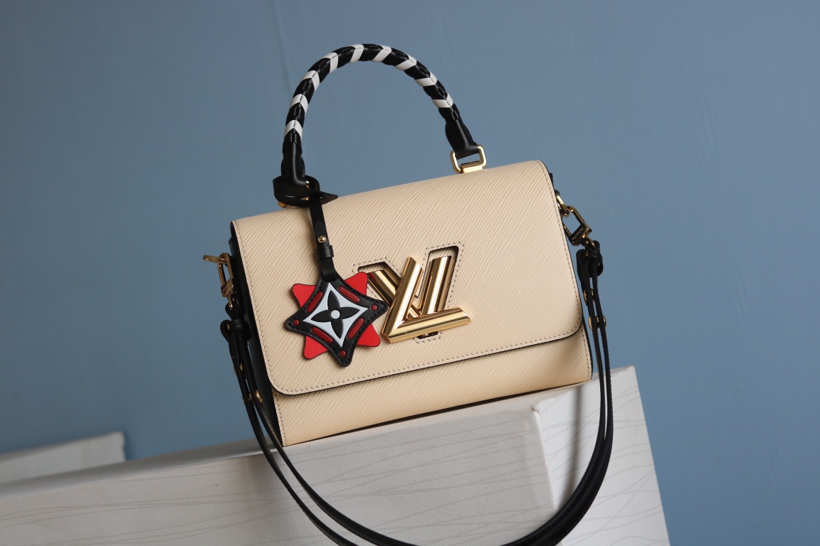 TOP Louis Vuitton LV Twist MM Bag 23 x 17 x 9.5 cm- 3 Colors