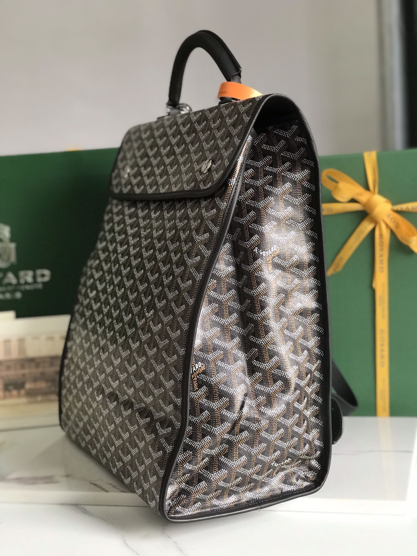TOP Goyard Saint Leger Backpack - Black