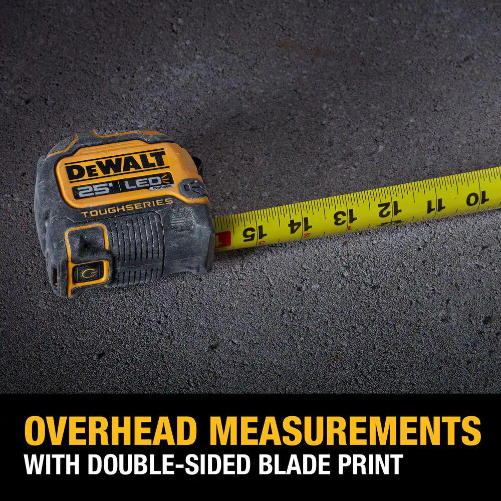 25 ft. Tape Measure with Rechargeable LED Light