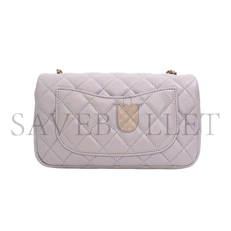 CHANEL MASTER PEARL CRUSH MINI FLAP BAG AS1787 (20*13*7cm)