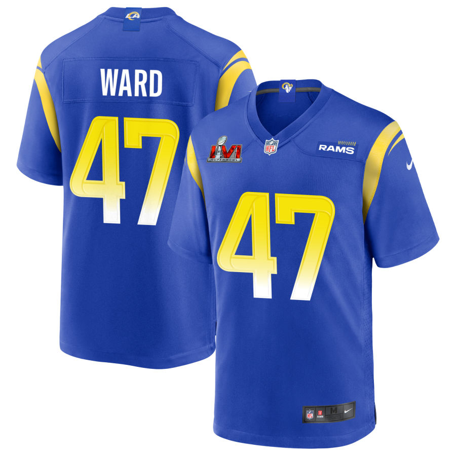 Alex Ward Los Angeles Rams  Super Bowl LVI Game Jersey - Royal