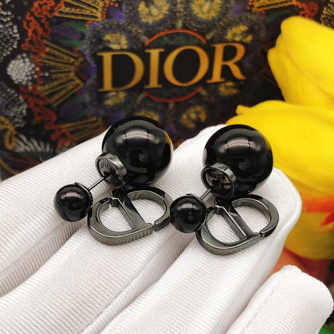 TOP Christian Dior Earrings-Black