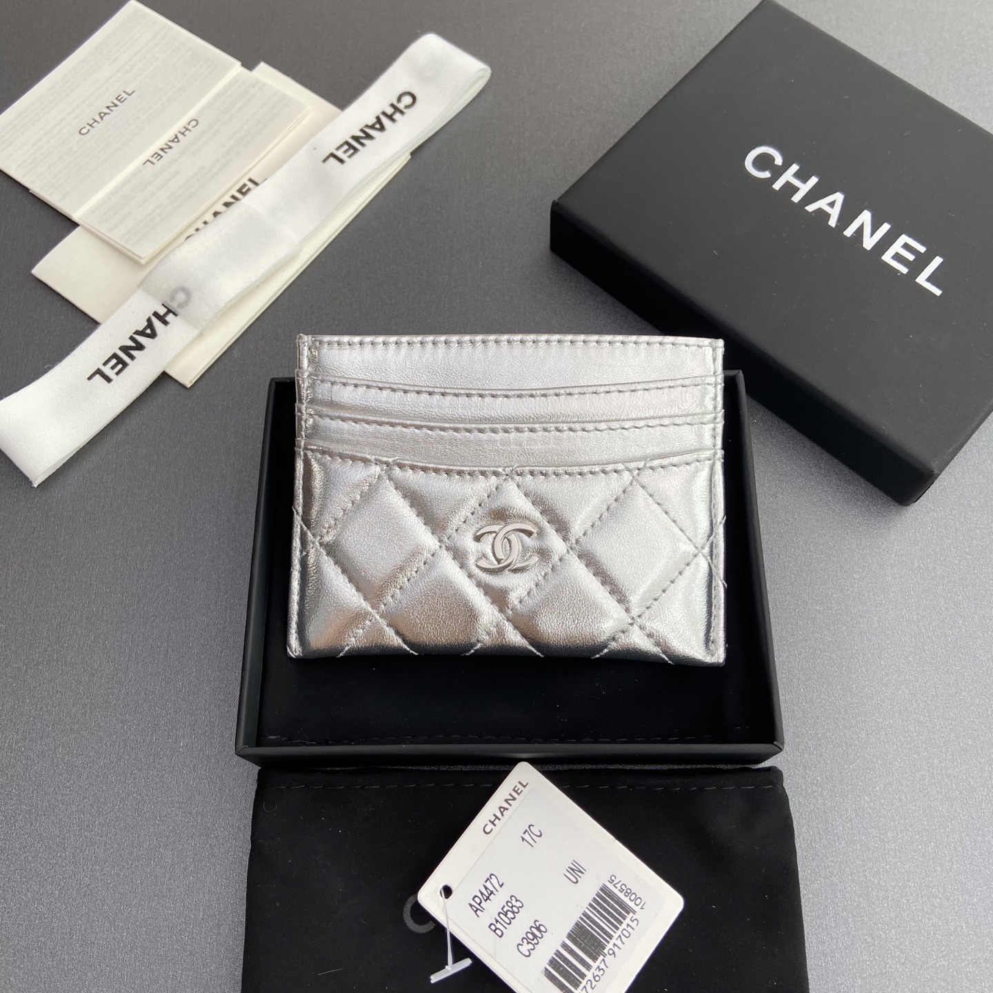 TOP CHANEL Cardholder Lambskin - 3 Color&GHW/SHW