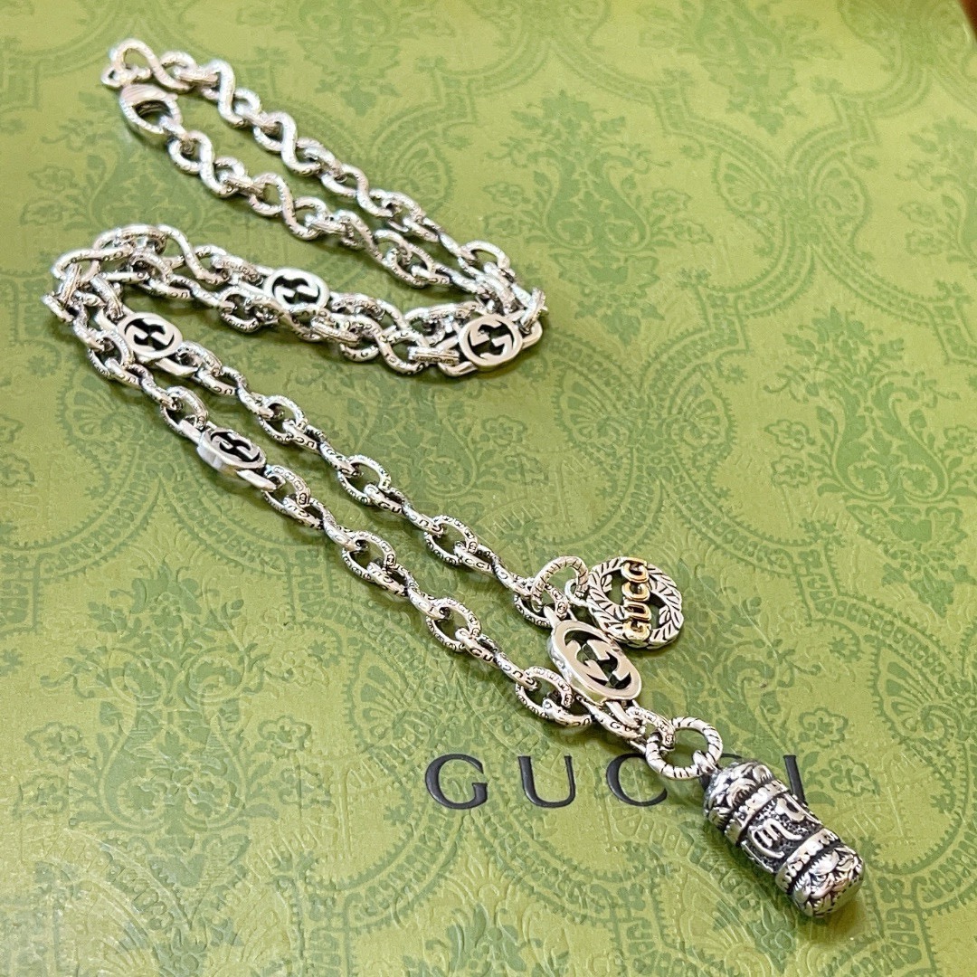 TOP GUCCI Anger Forest GG Necklace