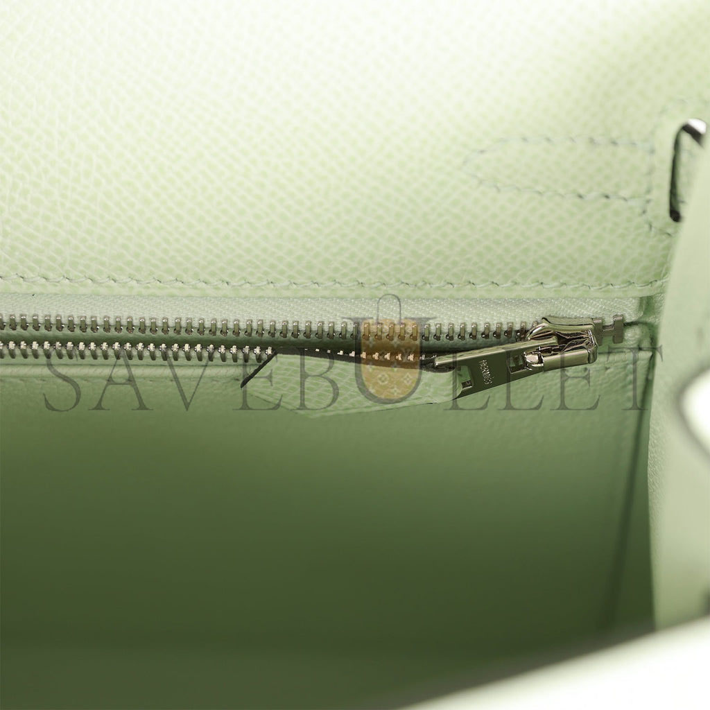 HERMES KELLY 25 EPSOM PALLADIUM HARDWARE (25*17*7cm)