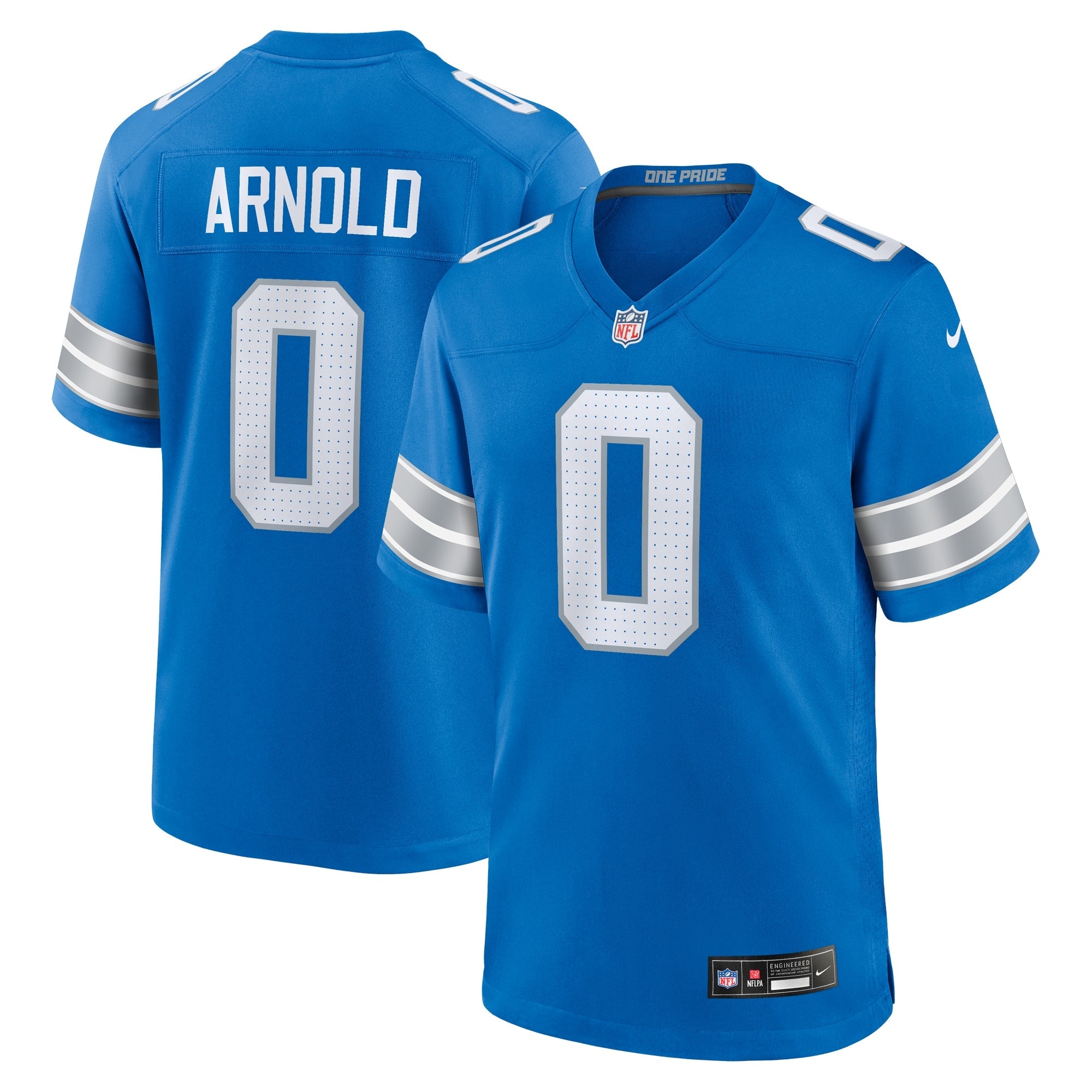 Terrion Arnold Detroit Lions   Player Game Jersey - Blue