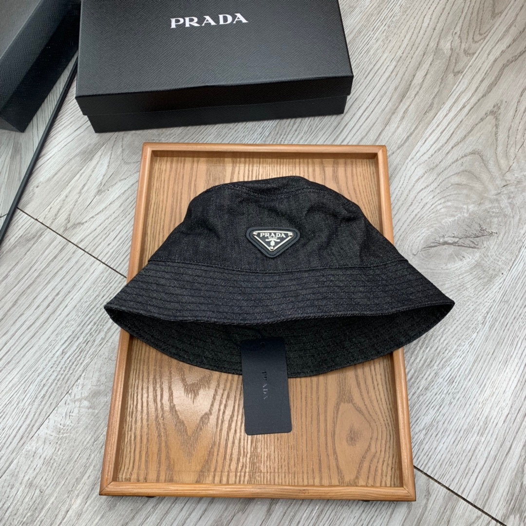 Prada Cotton Printed Fisherman's Hat Sunhat （Replica）
