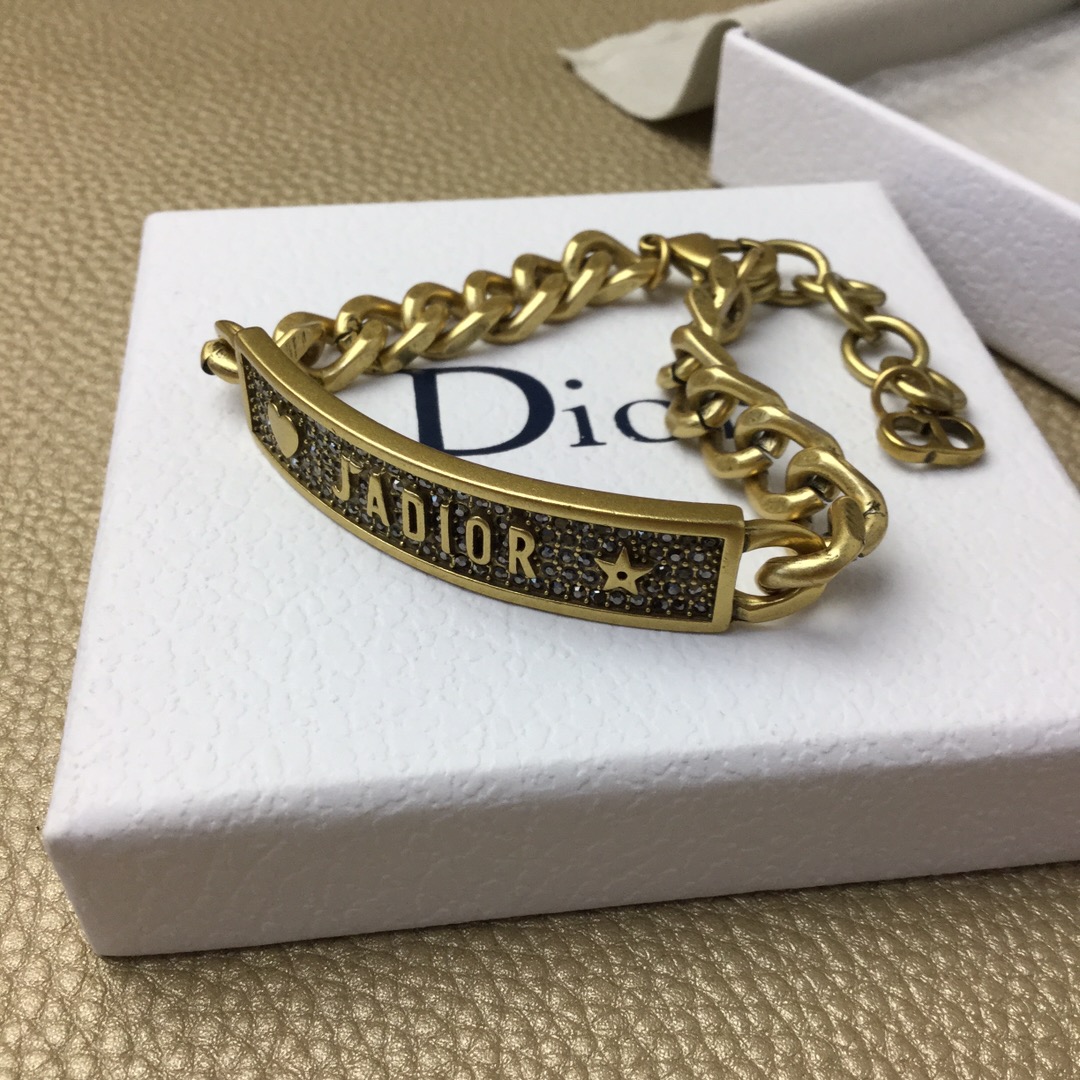 TOP Christian Dior Brass Bracelet - Gold