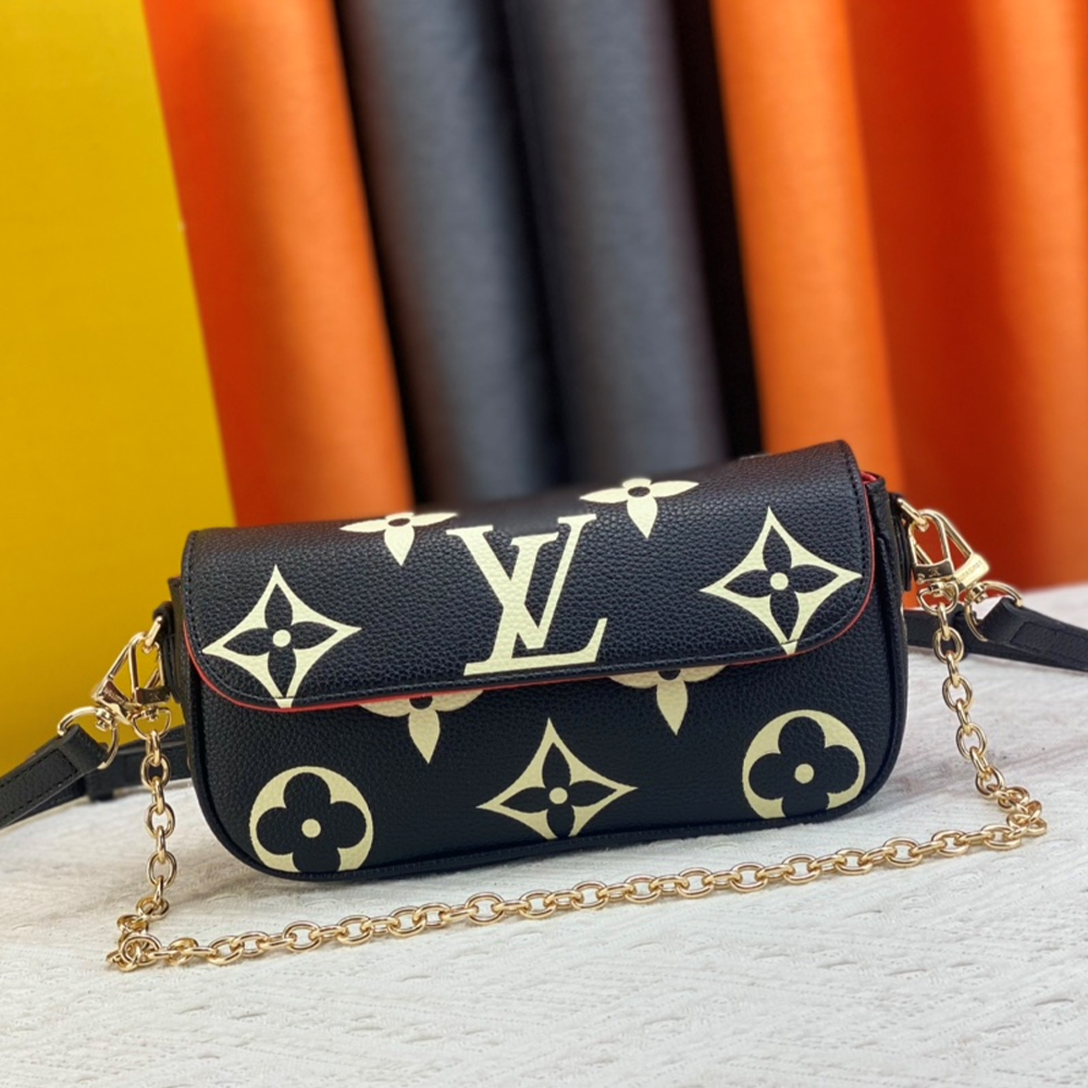Louis Vuitton LV Leather Baguette Shoulder Handbag M82210&M81911 (Replica)