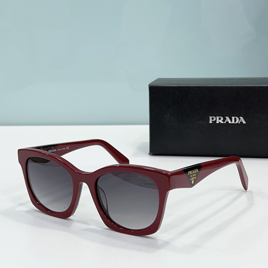 Prada Mirror leg print Logo  sunglasses Top quality （Replica）