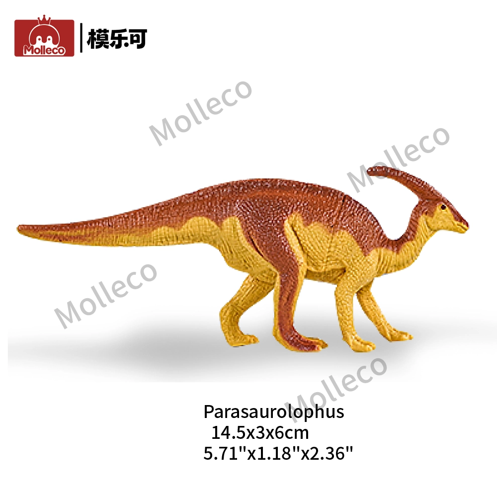 Molleco Dinosaur Figure Toys for Kids and Children Parasaurolophus CP091