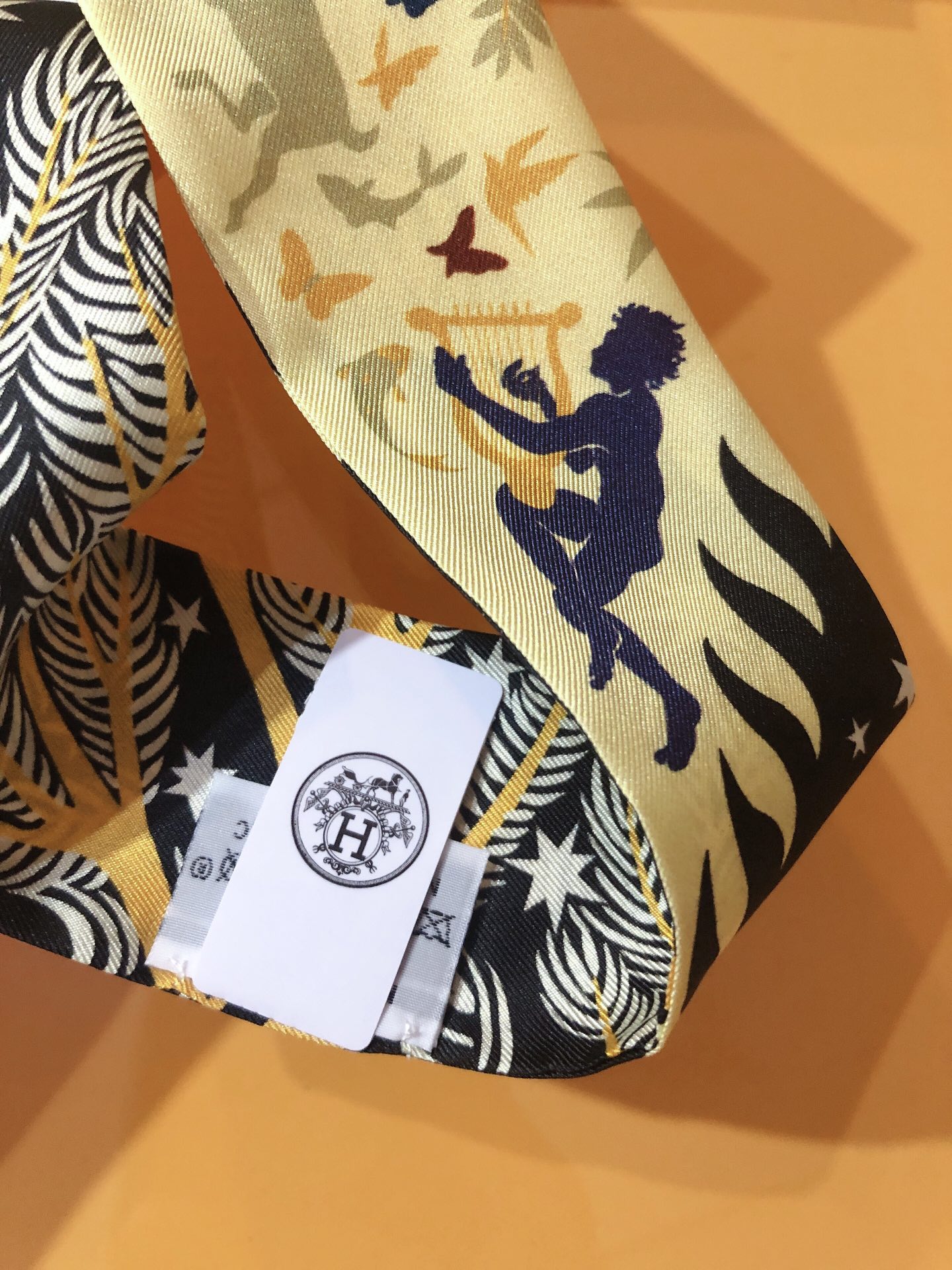 TOP HERMES Twilly scarf 5x86cm - Yellow