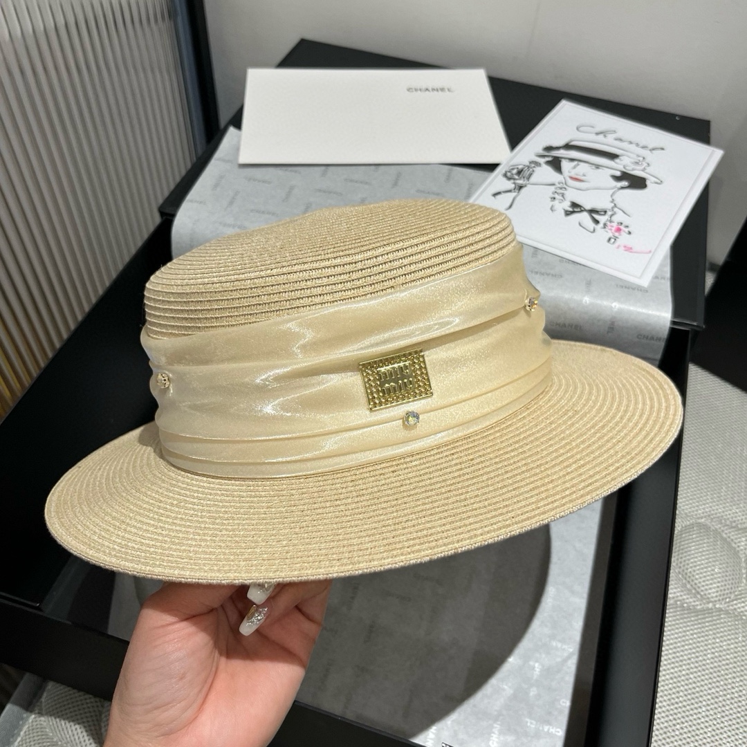TOP Miu Miu Straw Hat - 3 Color