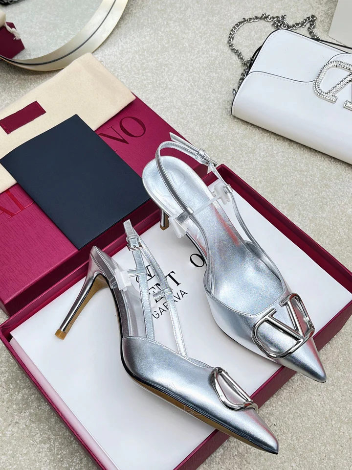 TOP VALENTINO High Heels-Sliver