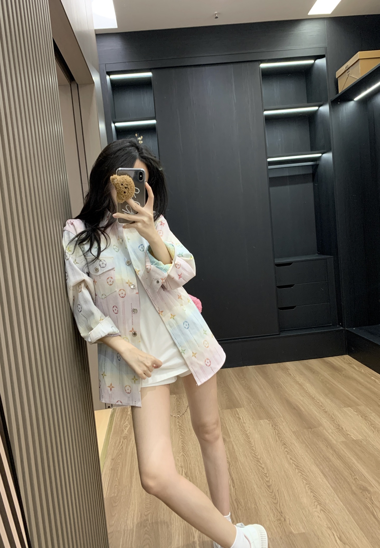 TOP Louis Vuitton LV Rainbow Denim Jacket - Pink and Yellow
