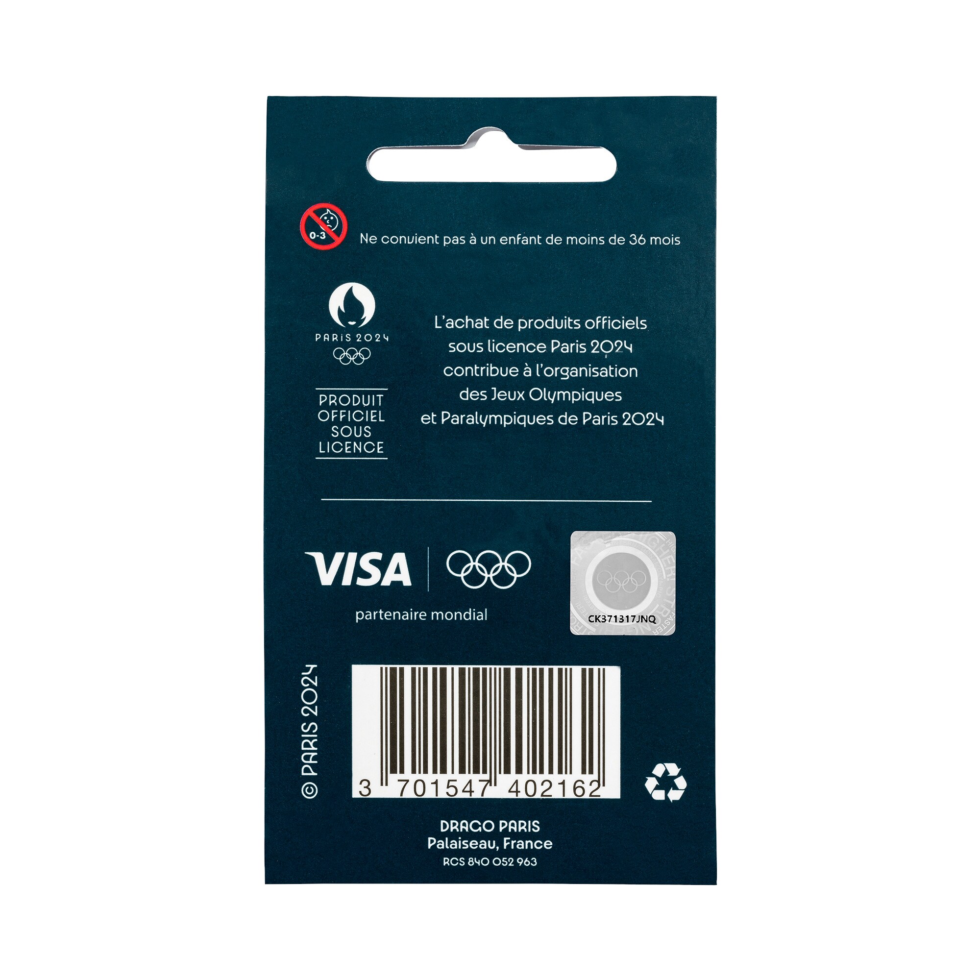 Paris 2024 Olympics Mascot After The Effort Pin Badge