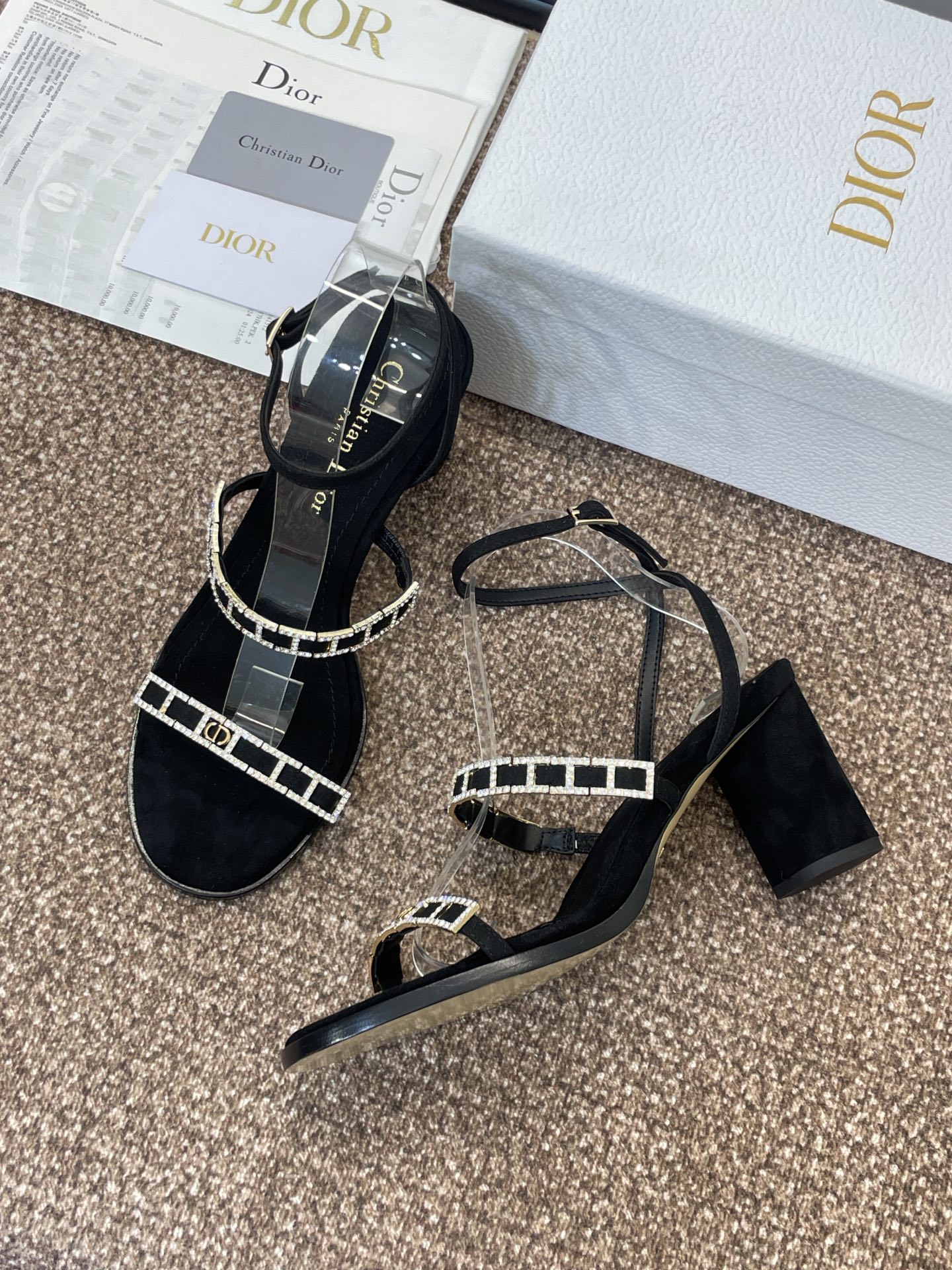 TOP Christian Dior D-Issime 8cm Heel Height Sandals - 4 Color