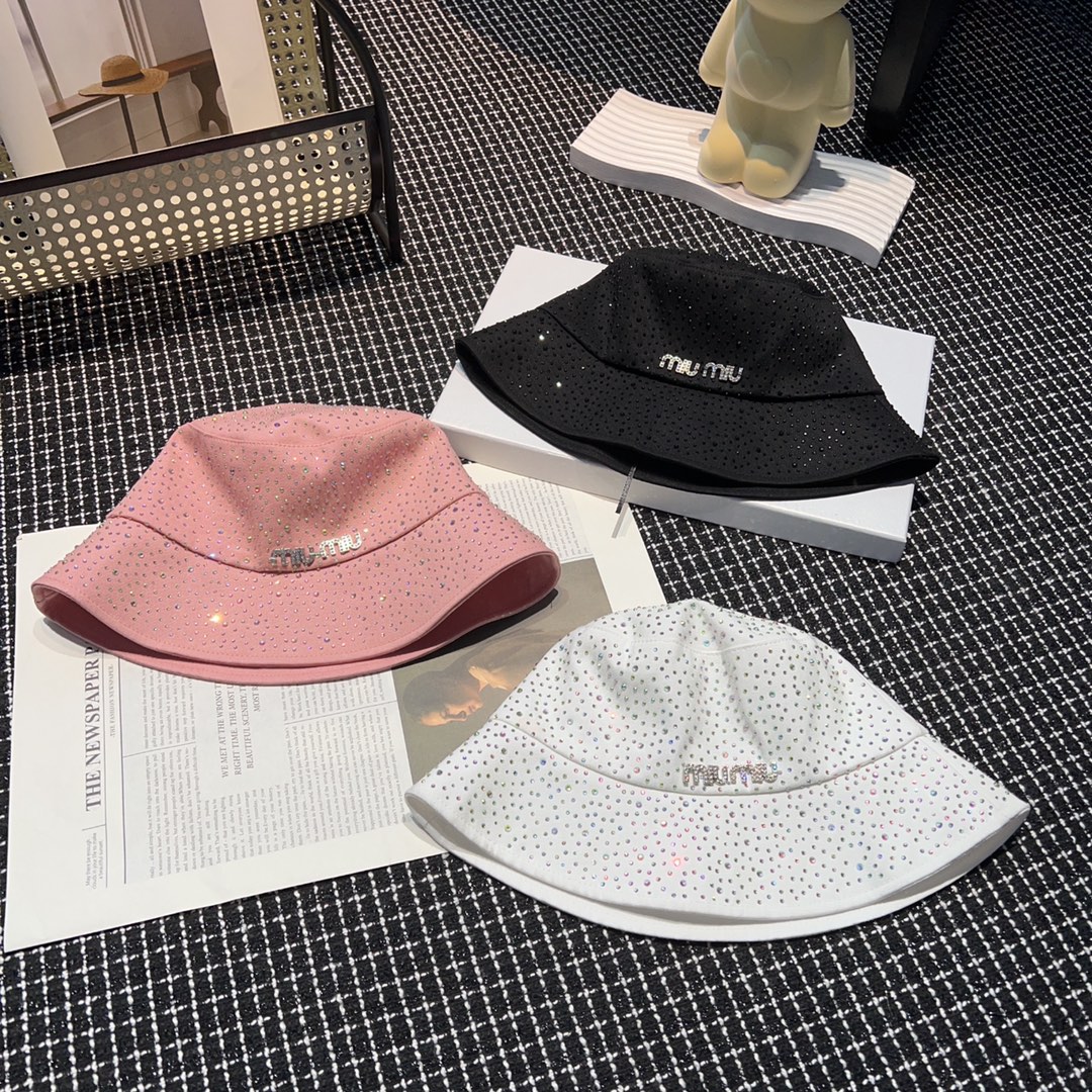 TOP Miu Miu Water Diamond Fisherman's Hat - 3 Colors