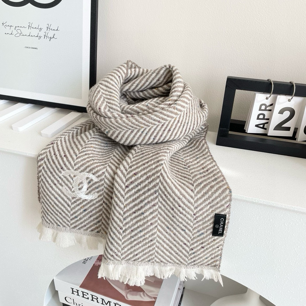 TOP CHANEL CC Scarf 35*180cm - 3 Colors