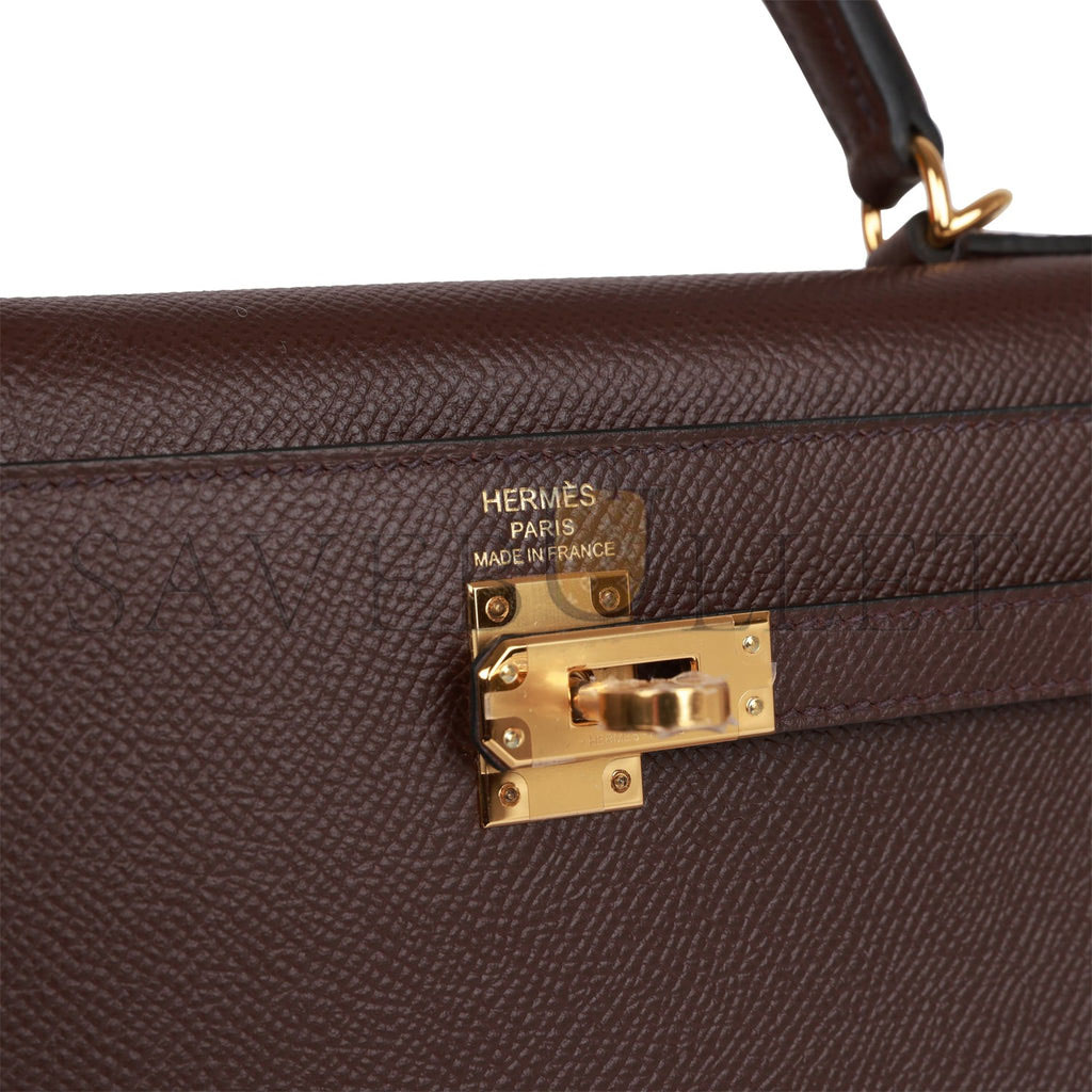 HERMES KELLY 25 EPSOM GOLD HARDWARE (25*17*7cm)
